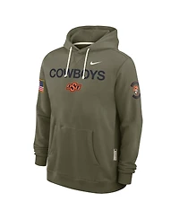 Nike Men's Olive Oklahoma State Cowboys 2025 Military Appreciation Dri-fit Hoodie
