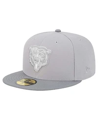 New Era Men's Gray/Graphite Chicago Bears Iron Cloud 59FIFTY Fitted Hat