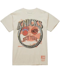 Mitchell & Ness Men's White New York Knicks Big Tall Hardwood Classics Crown Jewels T-Shirt