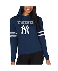 Concepts Sport Women's Navy New York Yankees Marathon Lightweight Lounge Pullover Hoodie