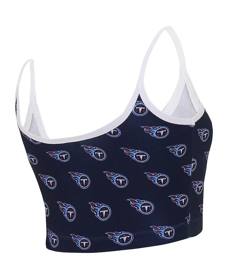 Concepts Sport Women's Navy Tennessee Titans Gauge Lounge Bralette