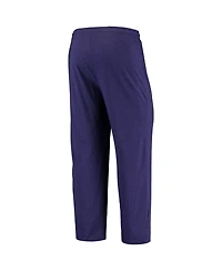 Concepts Sport Men's 2-Piece Purple/Heathered Charcoal Northwestern Wildcats Meter Long Sleeve Top and Pants Sleep Set
