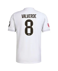 Adidas Men's Federico Valverde White Real Madrid 2025/26 Home Authentic Jersey