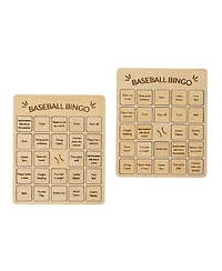 Uncommon Goods Baseball Bingo Board Game, Set of 2