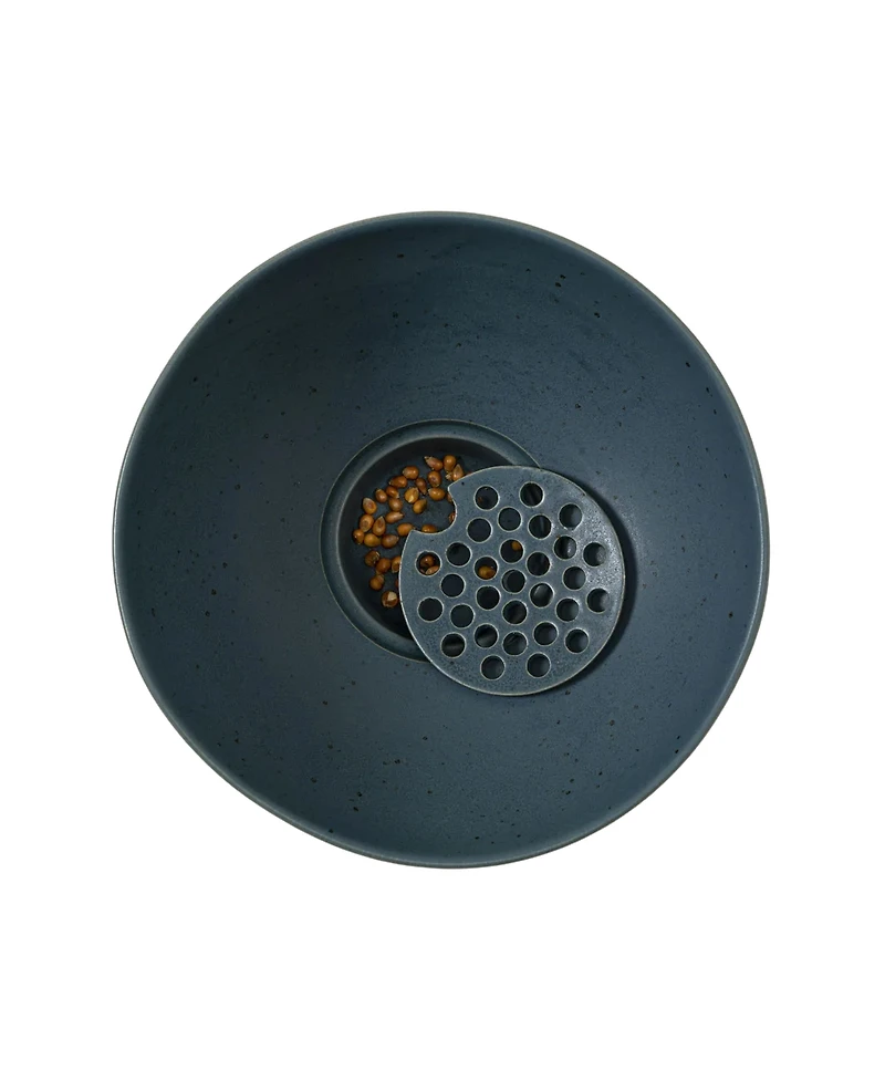 Uncommon Goods Popcorn Bowl With Kernel Sifter