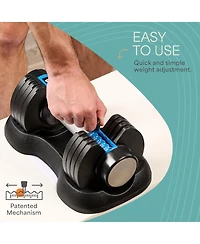 Lifepro Adjustable Dumbbells Set with Rack