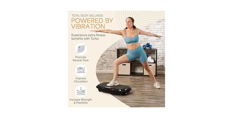 LifePro 3D Vibration Plate – Dual Motor Oscillation & Pulsation for Full Body Home Fitness