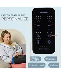 LifePro Legra Hand Massager with Heat & Compression – Heated Finger, Wrist & Palm Massager for Pressure Point Therapy