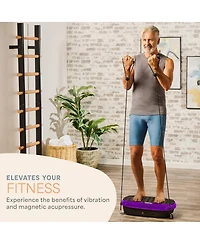 Lifepro Compact Vibration Plate Exercise Machine - Mini Full Body Platform for Lymphatic Drainage & Pain Relief
