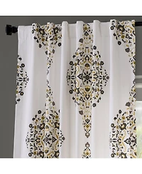 Half Price Drapes Emblem Printed Cotton Room Darkening Curtain