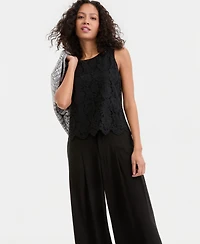 Liverpool Los Angeles Women's Sleeveless Lace Knit Top