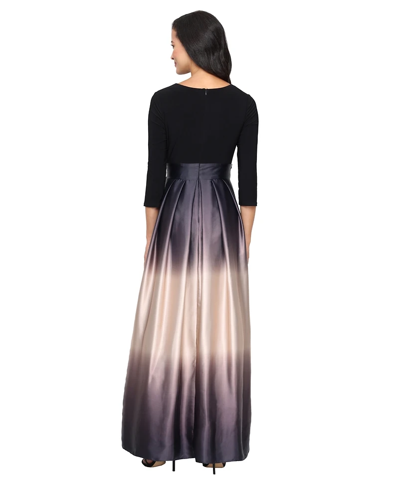 Sl Fashions Women's V-Neck Long Dress