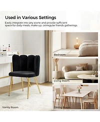 Contemporary Juan Side Chair with Tufted Back