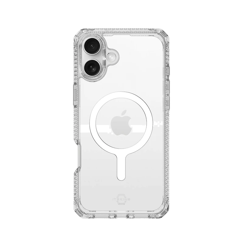 ITSkins Hybrid_R Clear MagSafe Case for Apple iPhone 16