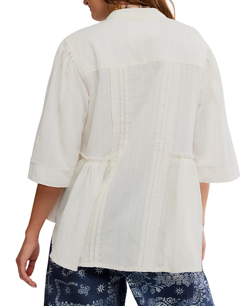 Free People Women's Willow Collarless Top