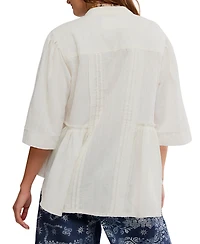 Free People Women's Willow Collarless Top