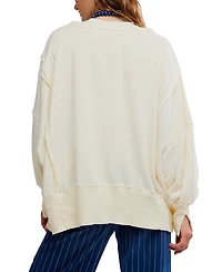Free People Women's Graphic Camden High-Low Sweatshirt