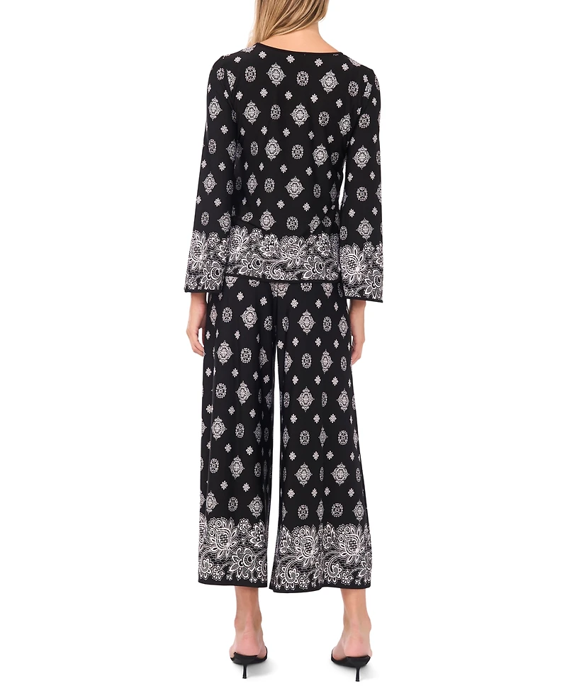 Sam & Jess Women's Wide-Leg Pull-On Pants