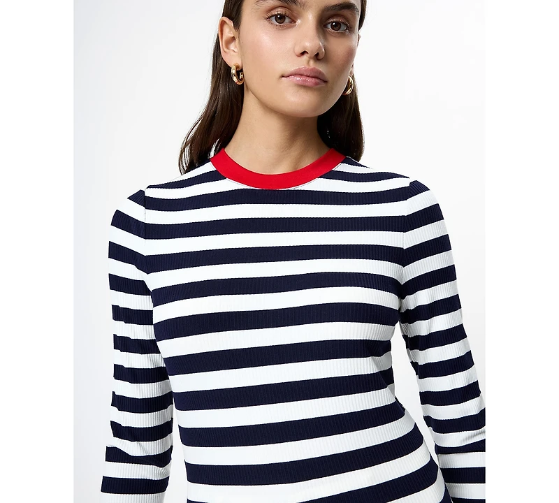 Fcuk Women's Crewneck Long-Sleeve Top