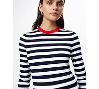 Fcuk Women's Crewneck Long-Sleeve Top