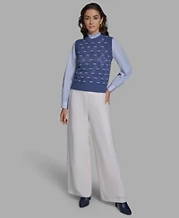 Bcbg Women's Crewneck Sleeveless Sweater