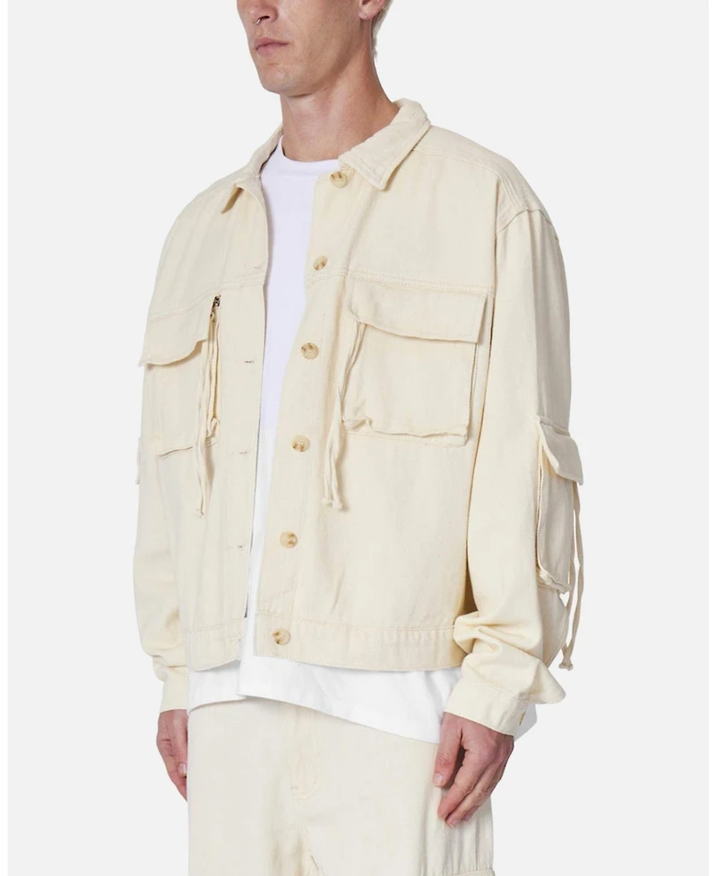 mnml Men's Brushed Twill Cargo Jacket.