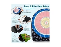 Large Dart Board for Kids with 4 Kick Balls