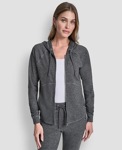 Dkny Women's Full-Zip Long-Sleeve Hoodie