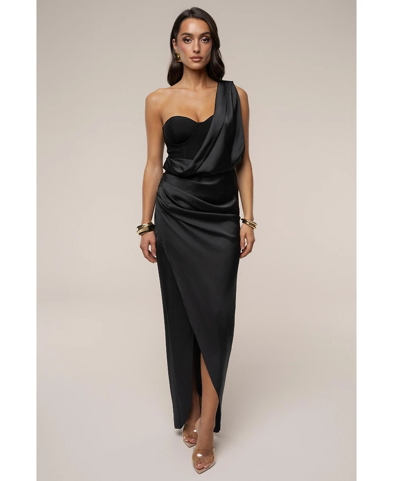 Jluxlabel Women's Draped Radiance Maxi Dress