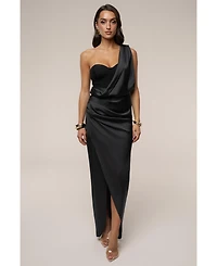 Jluxlabel Women's Draped Radiance Maxi Dress