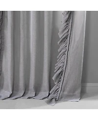 Half Price Drapes Ruffled Faux Linen Sheer Curtain