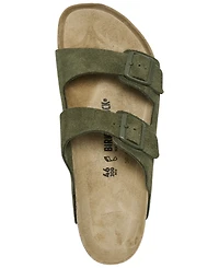 Birkenstock Men's Arizona Suede Leather Soft Footbed Sandals from Finish Line