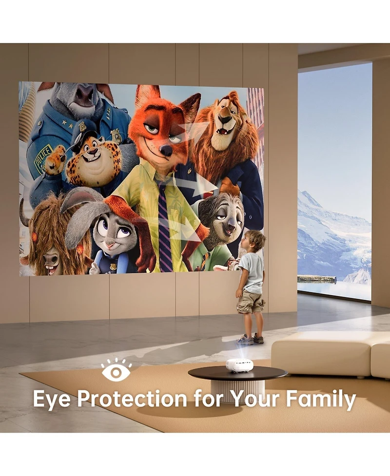 Artsea 1080P Mini Projector 9500L, Portable Hd Movie Projector for Laptop/Tv Stick/Hdmi/Usb/PS4/PS5/Smartphone