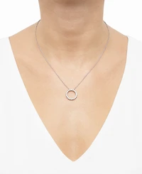 Forever Grown Diamonds Lab Grown Diamond Pendant Necklace (1 ct. t.w.) in Sterling Silver Rhodium