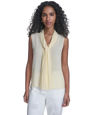 Calvin Klein Petite Sleeveless V-Neck Top