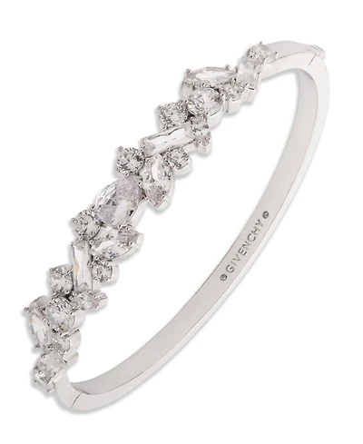 Givenchy Cubic Zirconia Open Bangle Bracelet