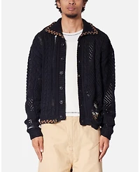 mnml Men's Chunky Distressed Knit Cardigan