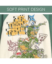 Teenage Mutant Ninja Turtles Henley T-Shirt and French Terry Pants Outfit Set