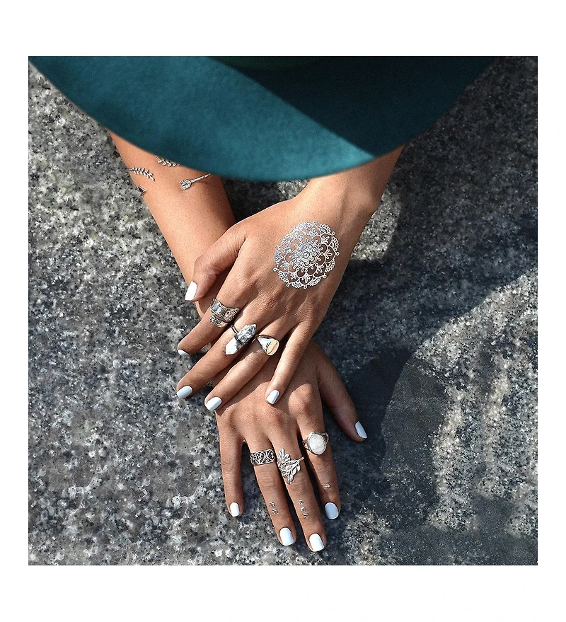 Bling Jewelry Boho Bypass Spoon Band Ring Oxidized Sterling Silver Adjustable