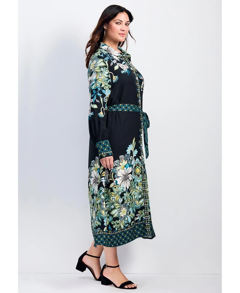 Avenue Women's Plus La Luna Shirtdress