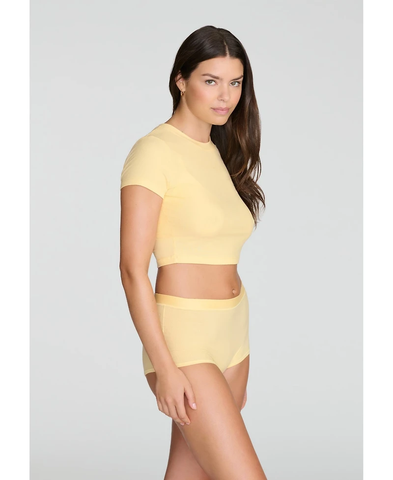 Cuup Women's The Baby Tee - Modal Silk Rib