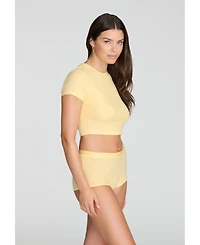 Cuup Women's The Baby Tee - Modal Silk Rib