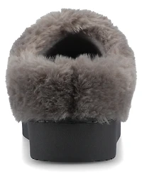 Journee Collection Women's Blair Round Toe Quilted Clog Slippers