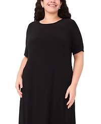 Vince Camuto Plus Crewneck Maxi Dress