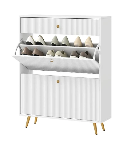 Slickblue 1Pc Mdf Adjustable Shelves for Entryway Shoe Storage Cabinet