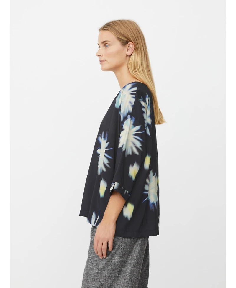 Masai Copenhagen Women's Becca 3/4 Sleeve Round Neck Blouse