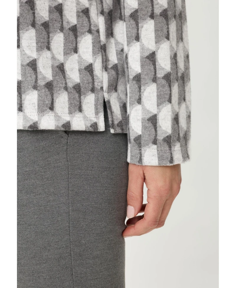 Olsen Women's Geo Jersey Top