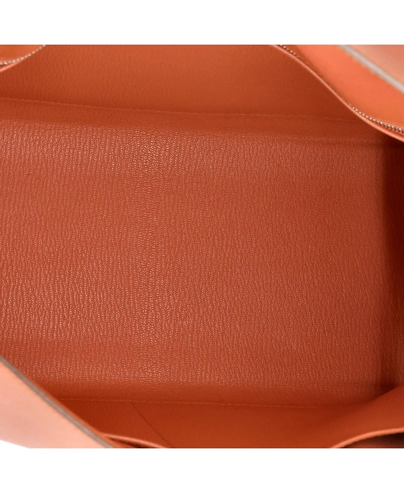 Pre-Owned Hermes Kelly 32 Handbag Pink Epsom with Palladium Hardware