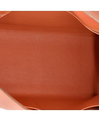 Pre-Owned Hermes Kelly 32 Handbag Pink Epsom with Palladium Hardware