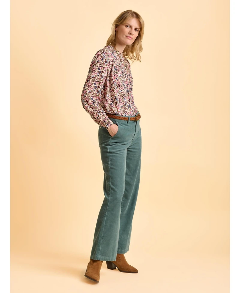 Brakeburn Women's Ellise Long Sleeve Round Neck Shirt